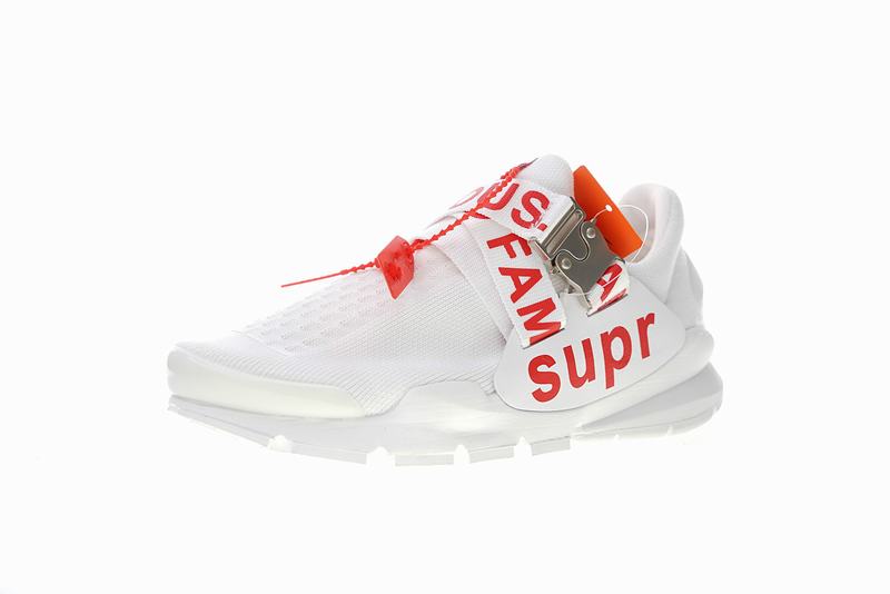 Supreme x Nike Sock Dart white red 819686-017